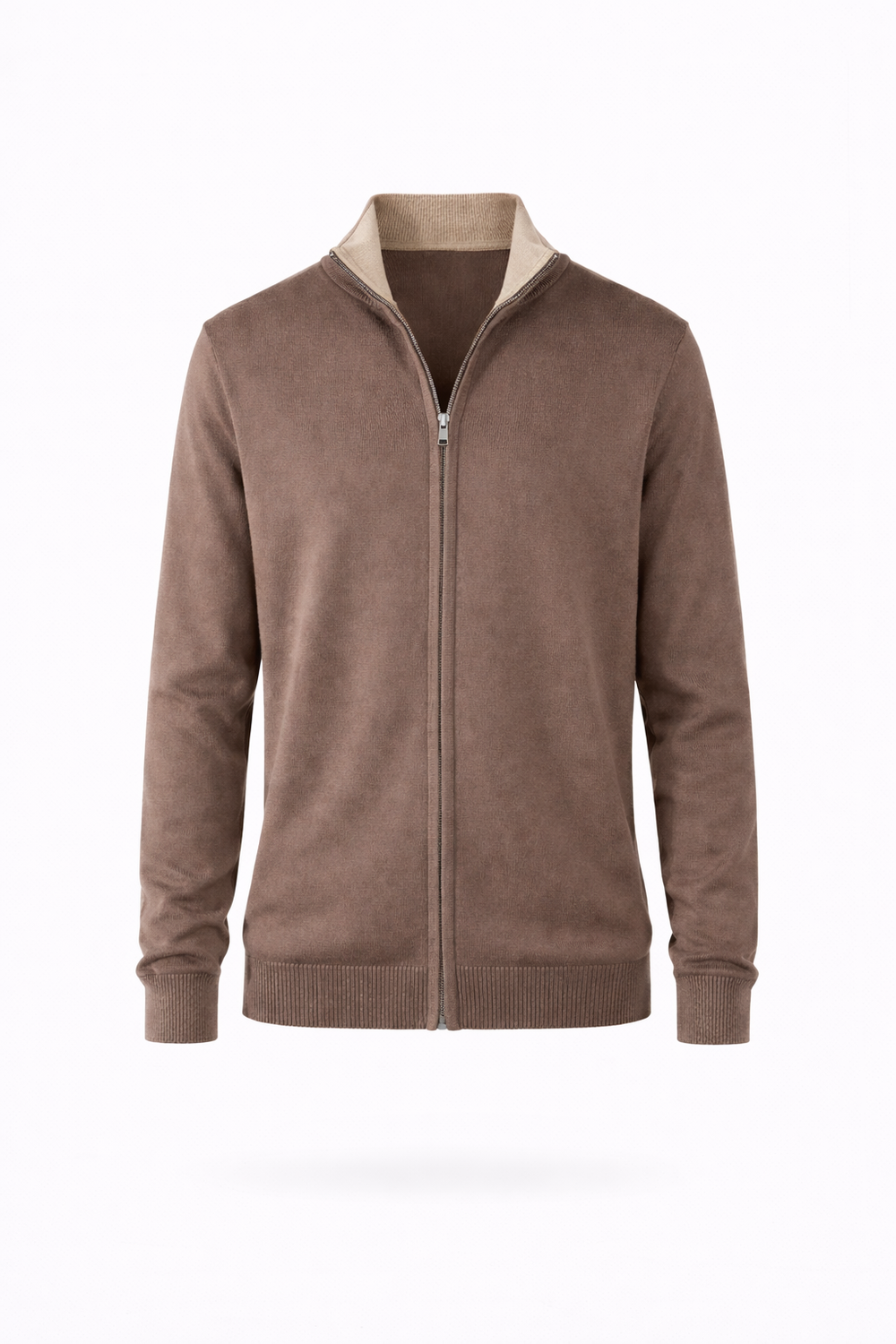 Core Zip Vest Brown