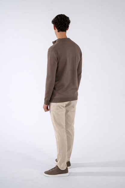 Core Zip Vest Brown