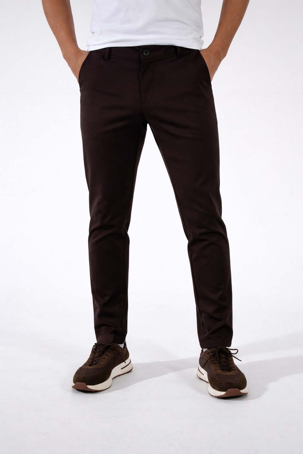Tailored Pantalon Brown