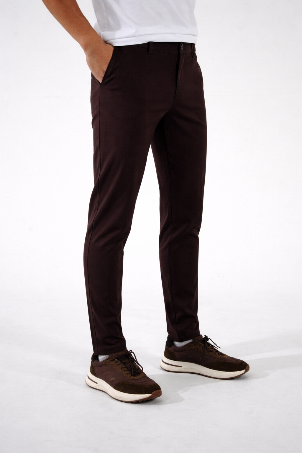 Tailored Pantalon Brown