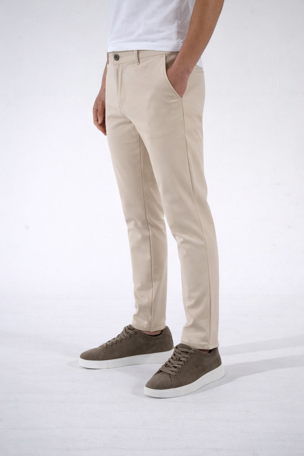 Tailored Pantalon Beige