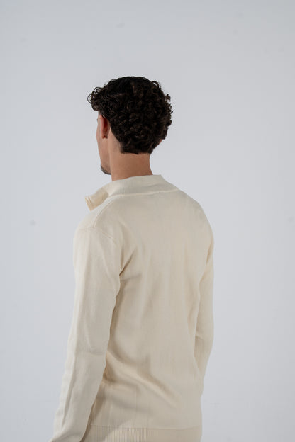 Core Zip Vest Beige