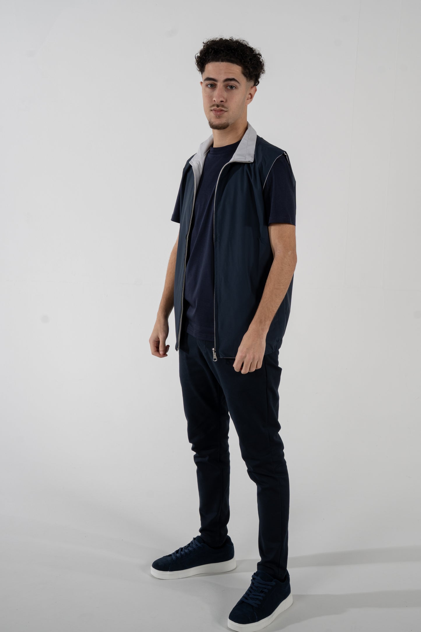 Reversible Vest - Grey/Blue