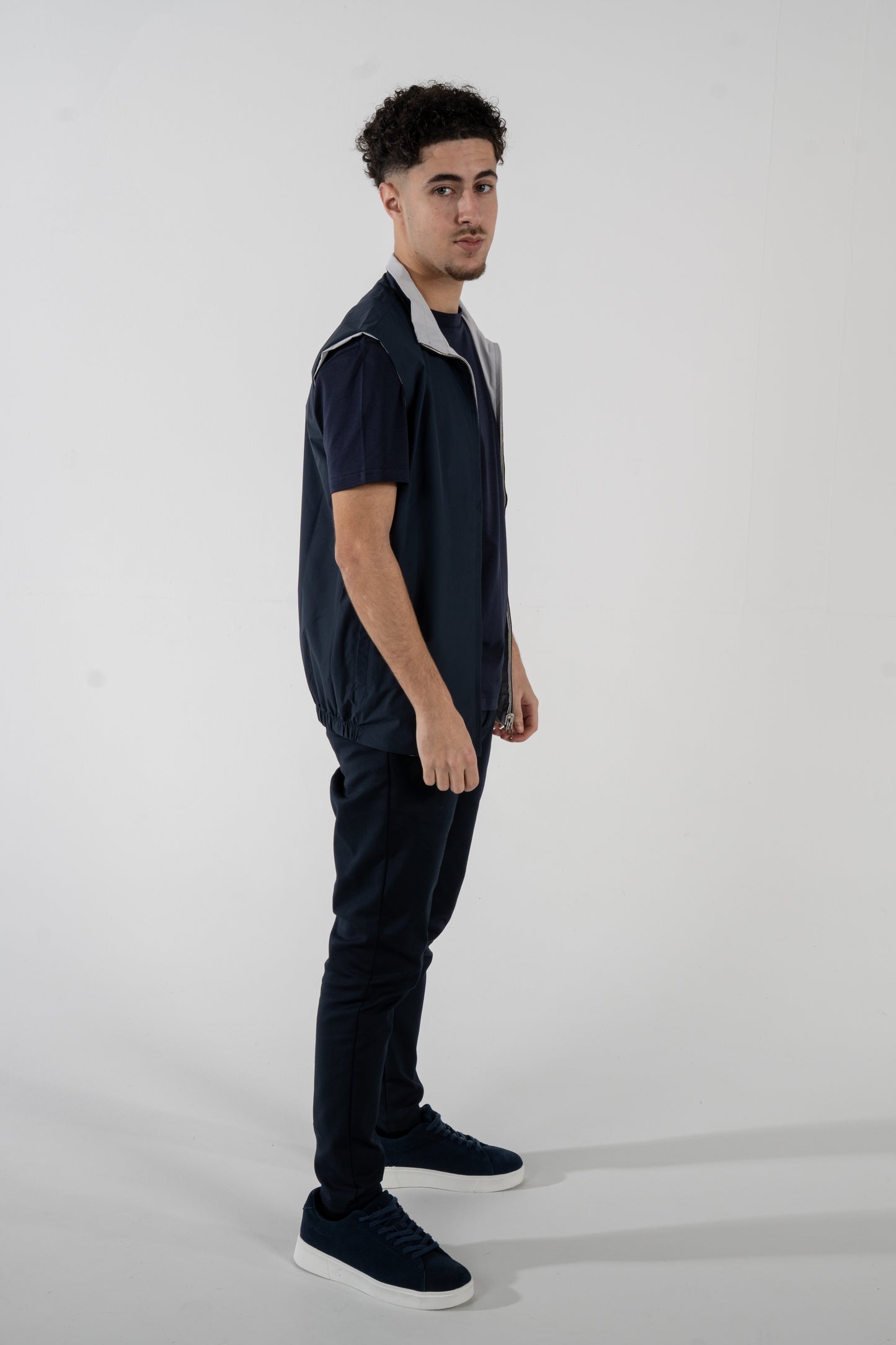 Reversible Vest - Grey/Blue
