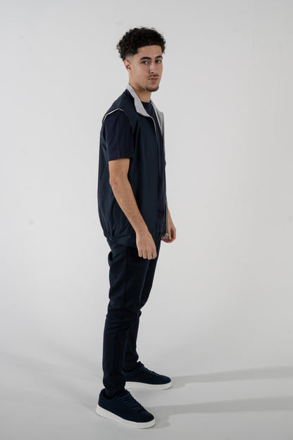 Reversible Vest - Grey/Blue