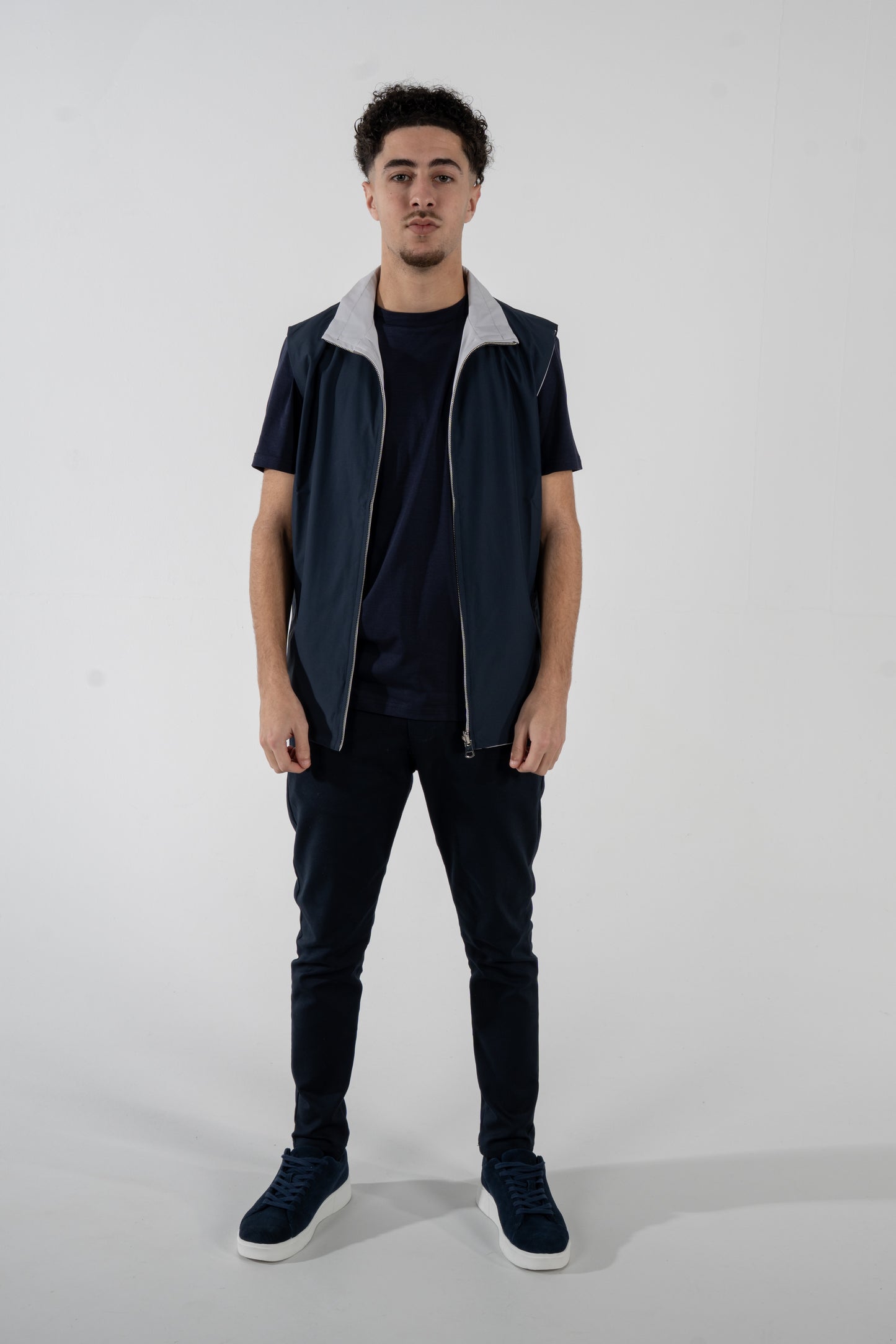 Reversible Vest - Grey/Blue