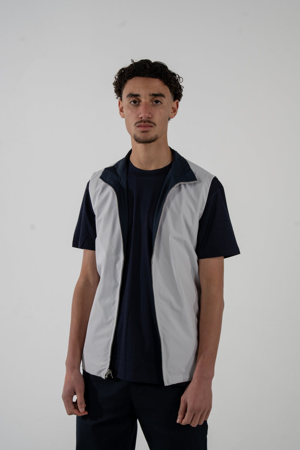 Reversible Vest - Grey/Blue
