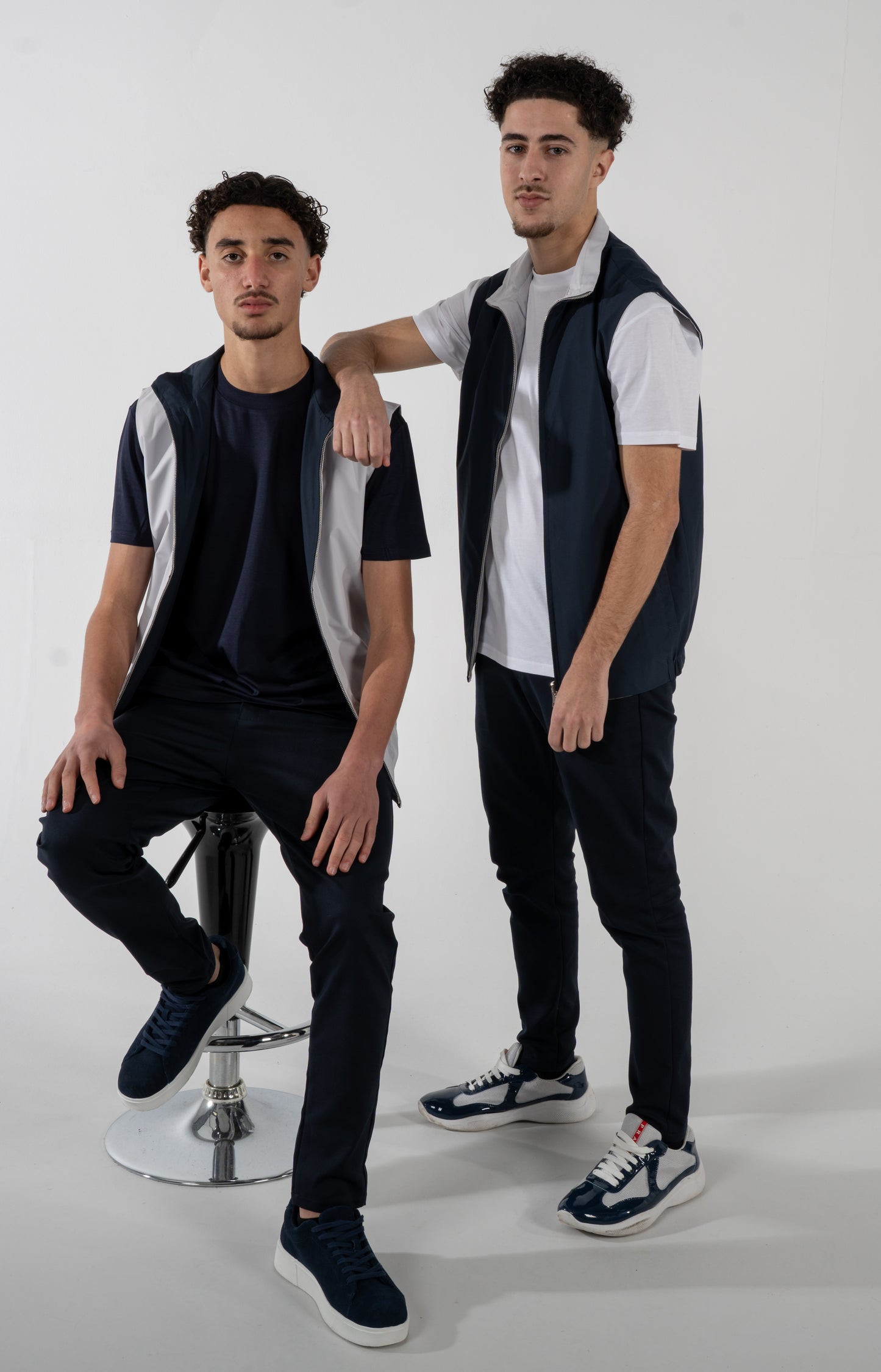 Reversible Vest - Grey/Blue