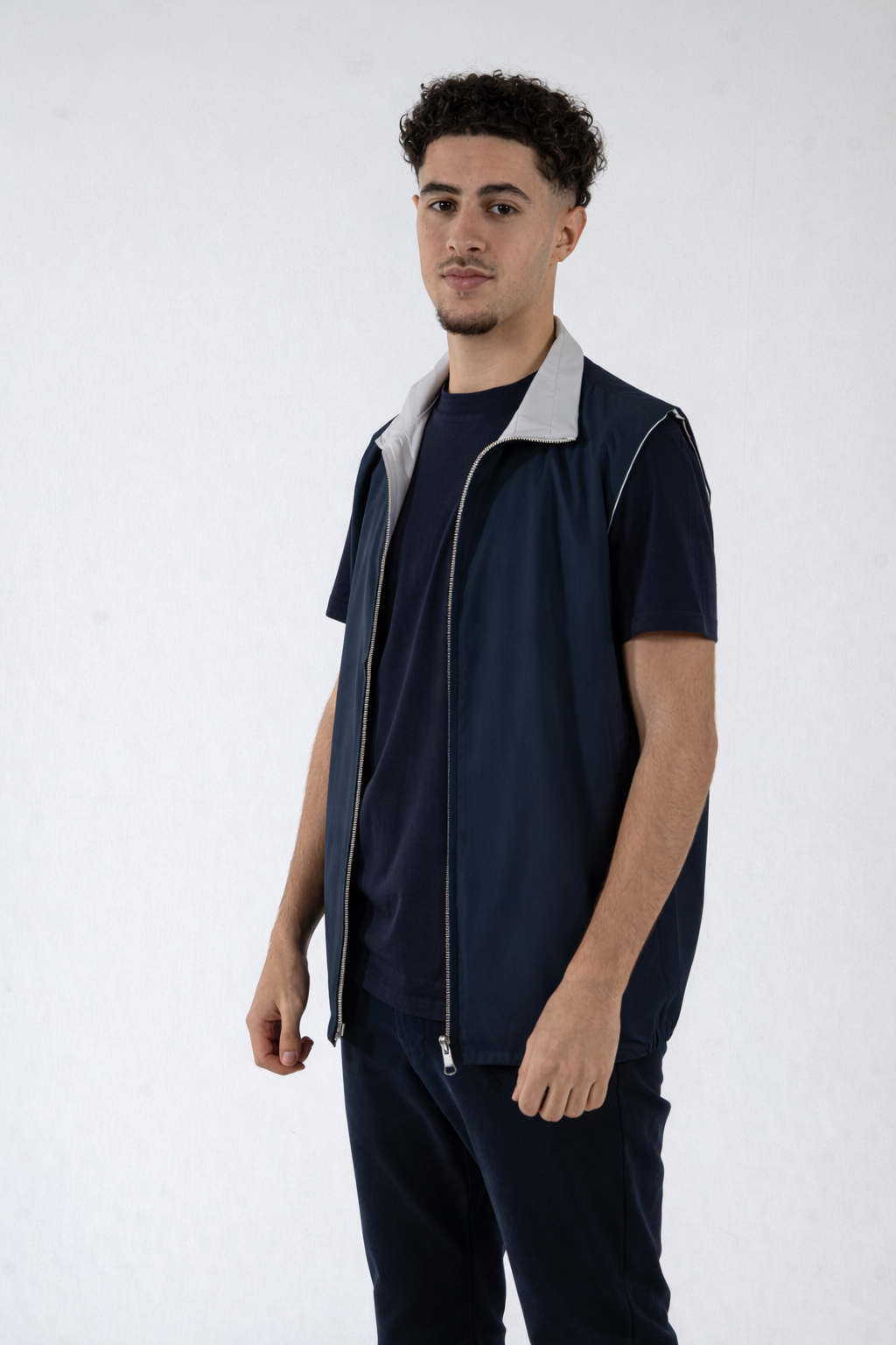 Reversible Vest - Grey/Blue
