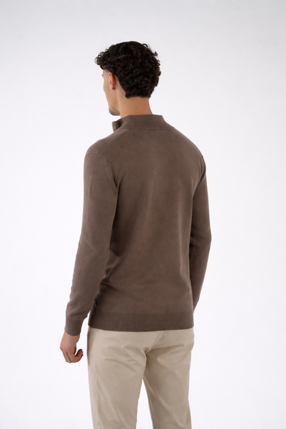 Core Zip Vest Brown