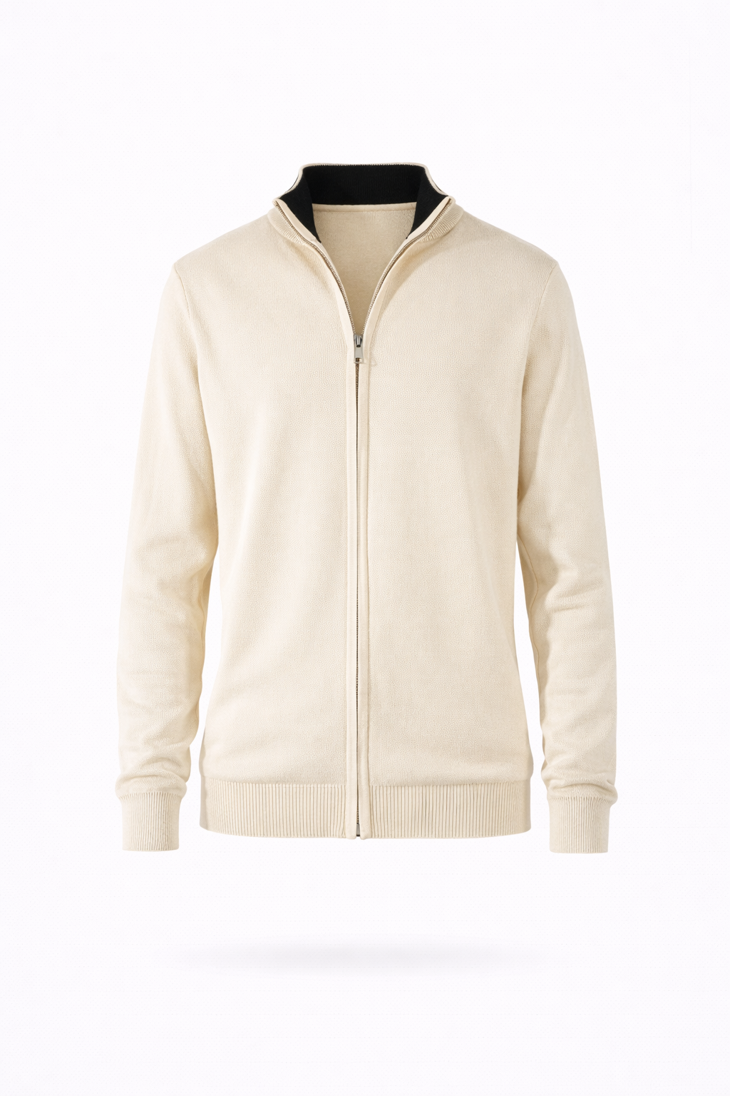 Core Zip Vest Beige